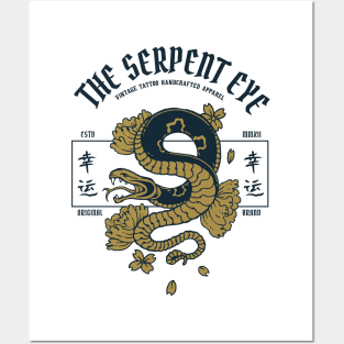 Japanese Serpent Samurai Harajuku Cool Japan Shirt Posters and Art